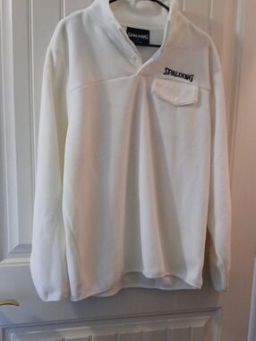 Spalding Men's White Pullover Shirt